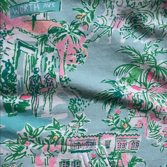 Lilly Pulitzer ⭐️ Green and Pink Patterned Top Size S - Picture 5 of 13
